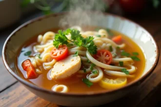 Ile kalorii ma rosół z kury z makaronem? Sprawdź wartości!