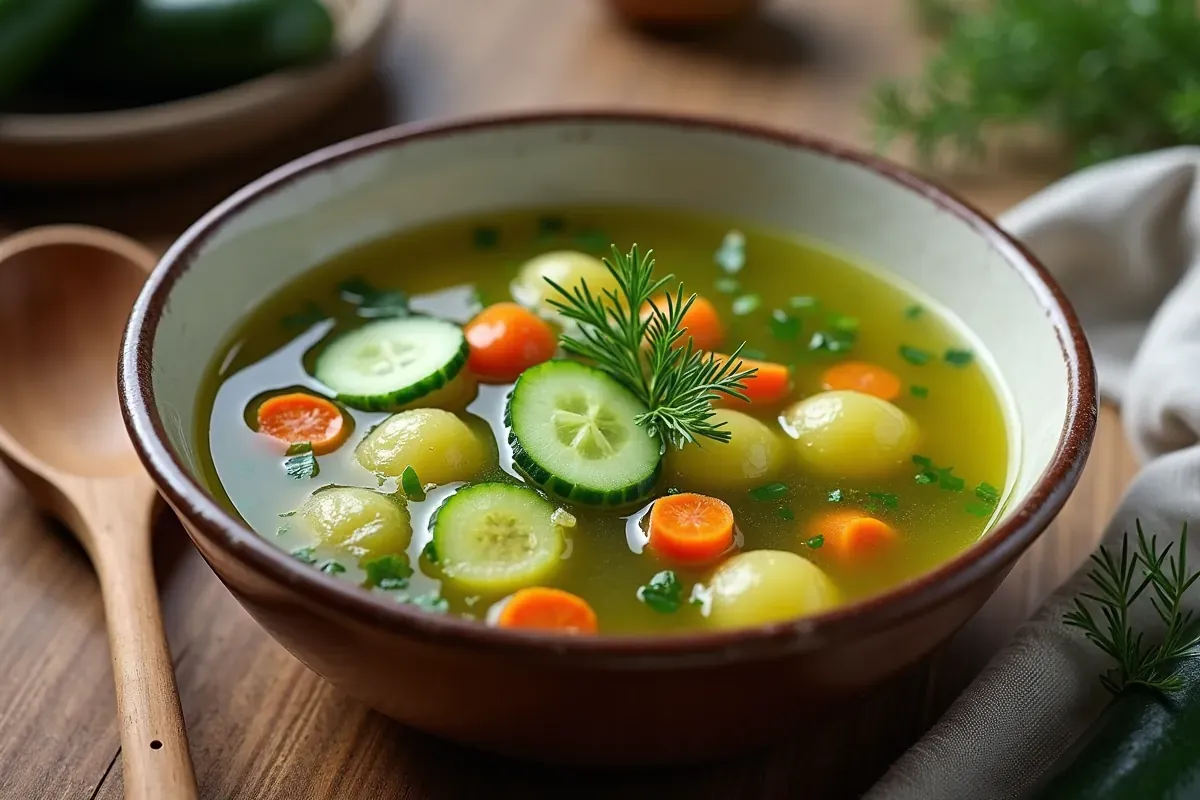 Ile kalorii ma zupa ogórkowa? Wartości i porady